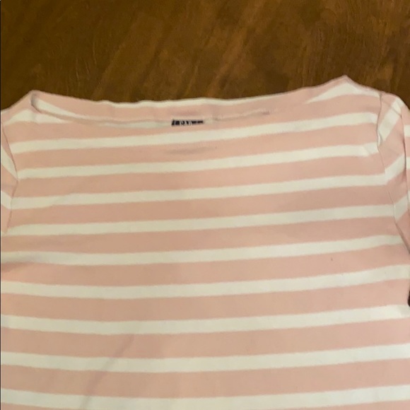 GAP Med Maternity Pink/Wh boat neck, long sleeved - Picture 3 of 3